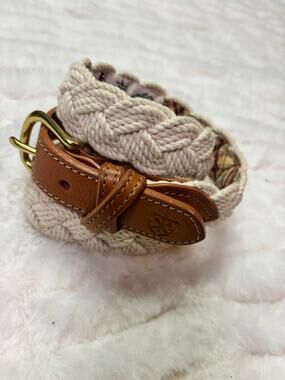 Kiel James Patrick Braided Rope Belt Men's 30” Nautical Preppy